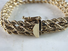 Load image into Gallery viewer, Womens Vintage Estate 14K Yellow Gold Bracelet 33.8g E2502
