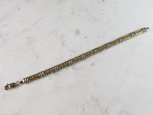 Load image into Gallery viewer, Womens Vintage Estate 14K Gold Greek Key Bracelet 14.4g E2520