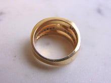 Load image into Gallery viewer, Women&#39;s Vintage Estate 14K Yellow Gold Diamond Ring 6.5g E2523