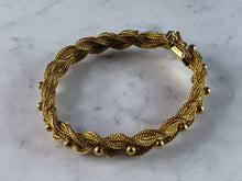 Load image into Gallery viewer, Womens Vintage Estate 18K Yellow Gold Mesh Bracelet 22.3g E2529