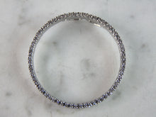 Load image into Gallery viewer, Womens Vintage Estate Sterling Silver CZ Eternity Pendant 3.4g E2531