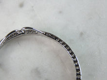 Load image into Gallery viewer, Womens Vintage Estate Sterling Silver CZ Eternity Pendant 3.4g E2531