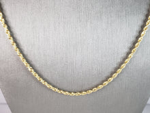 Load image into Gallery viewer, Vintage Estate Michael Anthony 14K Yellow Gold Rope Necklace 15.0g E2535