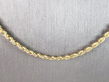 Load image into Gallery viewer, Vintage Estate Michael Anthony 14K Yellow Gold Rope Necklace 15.0g E2535