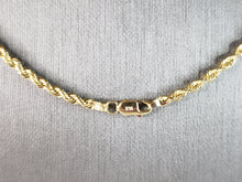 Load image into Gallery viewer, Vintage Estate Michael Anthony 14K Yellow Gold Rope Necklace 15.0g E2535
