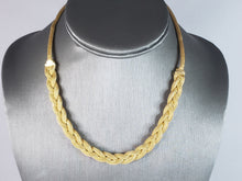 Load image into Gallery viewer, Womens Vintage Estate 14K Yellow Gold Mesh Necklace 17.8g E2538