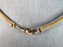 Load image into Gallery viewer, Womens Vintage Estate 14K Yellow Gold Mesh Necklace 17.8g E2538