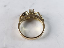 Load image into Gallery viewer, Womens Vintage Estate 14k Gold Diamond Ring 5.1g E2545