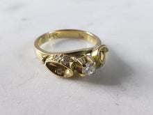 Load image into Gallery viewer, Womens Vintage Estate 14k Gold Diamond Ring 5.1g E2545