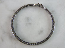 Load image into Gallery viewer, Womens Vintage Estate Sterling Silver CZ Eternity Pendant 2.5g E2556