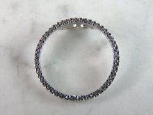 Load image into Gallery viewer, Womens Vintage Estate Sterling Silver CZ Eternity Pendant 1.2g E2558
