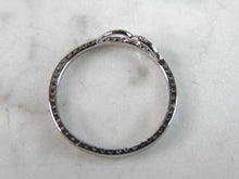 Load image into Gallery viewer, Womens Vintage Estate Sterling Silver CZ Eternity Pendant 1.2g E2558