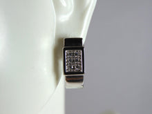 Load image into Gallery viewer, Womens Vintage Estate Sterling Silver CZ Earrings 5.1g E2562