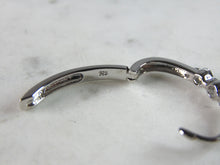 Load image into Gallery viewer, Womens Vintage Estate Sterling Silver CZ Earrings 4g E2564