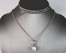 Load image into Gallery viewer, Womens Vintage Estate Sterling Silver Gem Stone Necklace 5.4g E2575