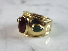Load image into Gallery viewer, Womens Vintage Estate 18k Yellow Gold Modernist Ring 12.1g E2603