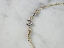 Load image into Gallery viewer, Womens Vintage Estate 14K Yellow Gold Dolphin Bracelet 3.4g  E2605