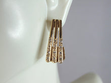 Load image into Gallery viewer, Womens Vintage Estate 14K Yellow Gold Diamond Earrings 7g E2612