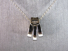 Load image into Gallery viewer, Womens Vintage Estate 18k White Gold &amp; Diamonds Modernist Pendant Necklace 4.7g E2616