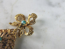 Load image into Gallery viewer, Womens Vintage Estate 21K Yellow Gold Turquoise Pendant, 5.9g E2641