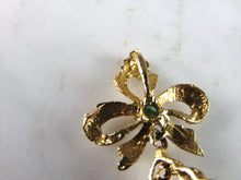 Load image into Gallery viewer, Womens Vintage Estate 21K Yellow Gold Turquoise Pendant, 5.9g E2641