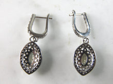 Load image into Gallery viewer, Womens Estate Sterling Silver Citrine Dangle Earrings 5.5g E2648