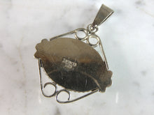 Load image into Gallery viewer, Womens Vintage Estate Sterling Silver Turquoise Pendant 18.6g E2662