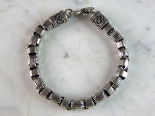 Load image into Gallery viewer, Womens Vintage Estate Sterling Silver Modernist Bracelet 32g E2673