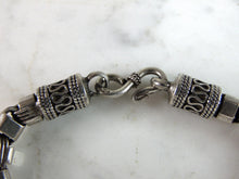 Load image into Gallery viewer, Womens Vintage Estate Sterling Silver Modernist Bracelet 32g E2673