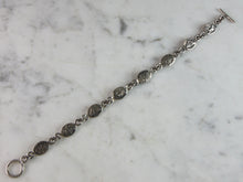 Load image into Gallery viewer, Womens Vintage Estate Sterling Silver Aztec Bracelet 13g E2674