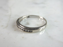 Load image into Gallery viewer, Womens Vintage Estate Sterling Silver CZ Ring 1.8g E2675
