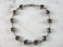 Load image into Gallery viewer, Womens Vintage Estate Sterling Silver Modernist Citrine Bracelet 15.4g E2692
