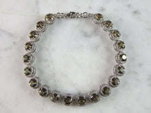 Load image into Gallery viewer, Womens Estate Sterling Silver Modernist Citrine Bracelet 13.8g E2693