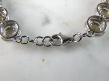 Load image into Gallery viewer, Womens Estate Sterling Silver Modernist Citrine Bracelet 13.8g E2693