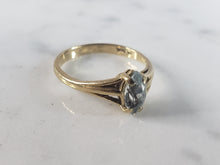 Load image into Gallery viewer, Womens Vintage Estate 14K Yellow Gold Topaz Ring 2.4g #E2730