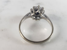 Load image into Gallery viewer, Womens Vintage Estate 10K Gold Sapphire &amp; Diamond Ring 2.3g E2737