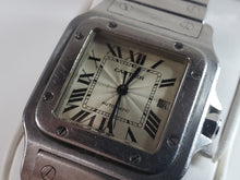 Load image into Gallery viewer, Vintage Unisex Stainless Auto Cartier Santos Galbe Watch 2319  E27