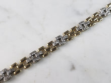 Load image into Gallery viewer, Womens Vintage Estate 14K Gold Diamond Bracelet 15.5g E2851