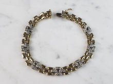 Load image into Gallery viewer, Womens Vintage Estate 14K Gold Diamond Bracelet 15.5g E2851