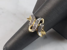 Load image into Gallery viewer, Womens Vintage Estate 14K Yellow Gold Diamond Cluster Ring 5.3g E2854
