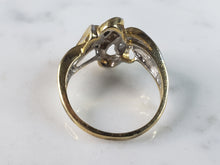 Load image into Gallery viewer, Womens Vintage Estate 14K Yellow Gold Diamond Cluster Ring 5.3g E2854