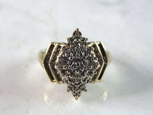 Load image into Gallery viewer, Womens Vintage Estate 10K Yellow Gold Diamond Ring, 5.6g E2970