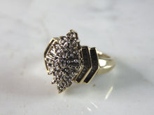 Load image into Gallery viewer, Womens Vintage Estate 10K Yellow Gold Diamond Ring, 5.6g E2970