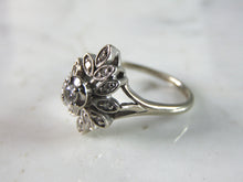 Load image into Gallery viewer, Womens Vintage Estate 14K White Gold Diamond Ring, 5.3g E2985
