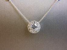 Load image into Gallery viewer, Women&#39;s Vintage Estate 14K White Gold 2ct Diamond Italian Necklace 4.0g E3057