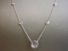 Load image into Gallery viewer, Women&#39;s Vintage Estate 14K White Gold 2ct Diamond Italian Necklace 4.0g E3057
