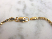 Load image into Gallery viewer, Womens Vintage Estate 14K Yellow Gold Fine Rope Bracelet 4.2g E3058