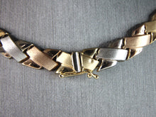 Load image into Gallery viewer, Womens Vintage Estate 14K Gold Modernist Necklace 22.5g E3107