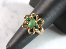 Load image into Gallery viewer, Womens Vintage Estate 14K Yellow Gold Flower Ring 6.4g E3121