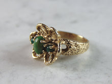 Load image into Gallery viewer, Womens Vintage Estate 14K Yellow Gold Flower Ring 6.4g E3121